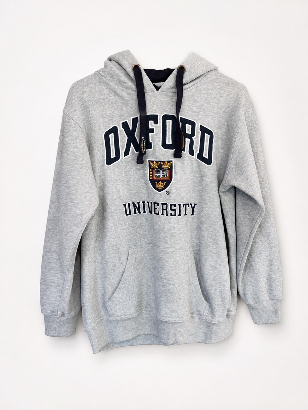 Oxford University Hoodie Relaxed XS Official Merch Grey Collegiate Crest⁠ Soft
